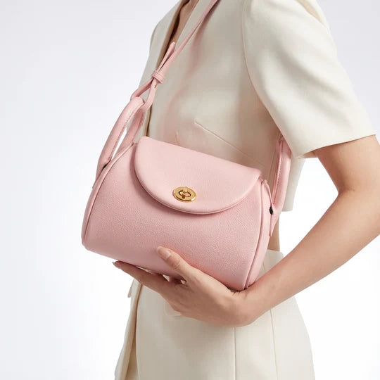 Gwen Pebbled Pillow Top Handle Crossbody Bag