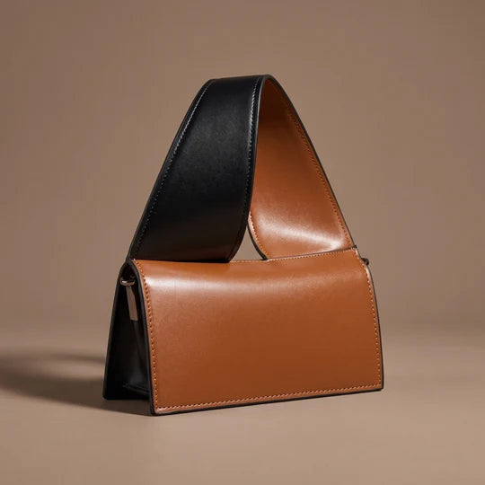 Hazel Color Block Wide Handle Rectangular Handbag
