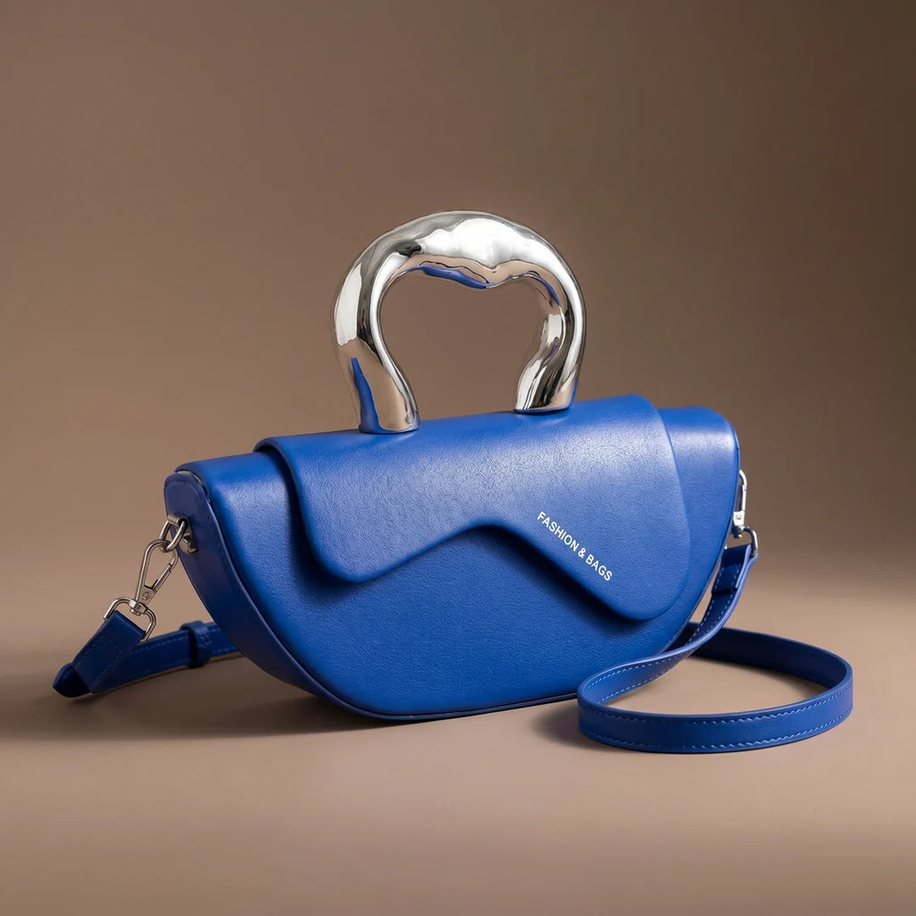 Mirea Curved Crescent Top Handle Bag