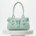 Velisse Vintage Buckle Shoulder Tote Bag